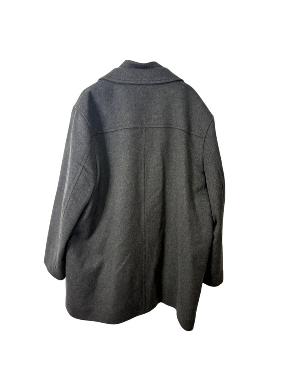 Daniel Cremieux Signature Label Mens XXL Loro Piana Bib Wool Coat Charcoal - Picture 2 of 6